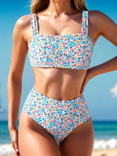 Printed High Waisted Resort Swimsuit Bikinis Sets