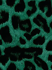 Satin Leopard Print Long Sleeve Button Down Shirt