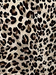 Short Sleeve V Neck Ruched Leopard Dress