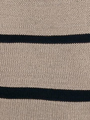 Color-Block Striped Short Sleeve Knitted Bodycon Dress