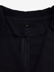 Notched Lapel Colorblock Belted Midi Sheath Dress