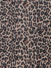 3 Pieces Floral Leopard Halter Neck Bikinis & Maxi Bodycon Skirt Cover-Up Beachwear Set