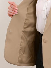 Long Sleeve One Button Business Casual Blazer