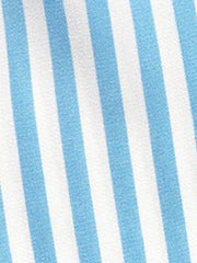 Sleeveless Striped Lace Trim Tiered A-Line Dress