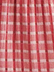 Gingham Sleeveless Plaid Tiered Mini Dress