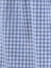 Gingham Button Down Cap Sleeve Blouse