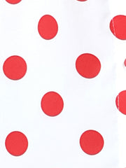 Polka Dot Peter Pan Collar Bow Tie Neck Puff Sleeve Vintage Shirt