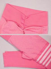 Striped Workout Butt-Lifting Yoga Pants Sports Leggings