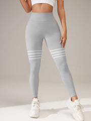 Striped Workout Butt-Lifting Yoga Pants Sports Leggings