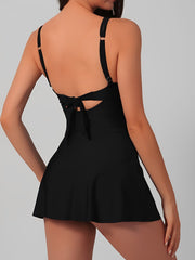 Asymmetrical Hem One Piece Resort Swimsuit