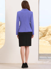 Long Sleeve One Button Business Casual Blazer