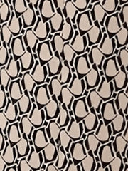 Printed Bow-Tie Layered Above Knee Length Dress