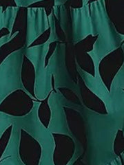 Floral Printed Sleeveless A-Line Tiered Dress