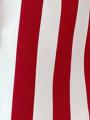Casual Sleeveless Striped Colorblock Button Down Blouse