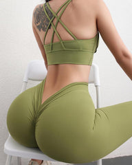 Hip Lift No Awkwardness Line Back Center Wrinkle Casual Sports Fitness Yoga Pants