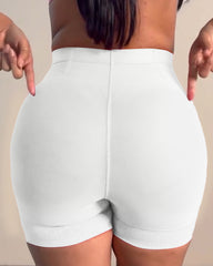 High Waist Lace Trim Butt Sculpting Short