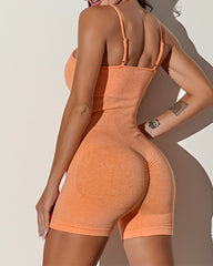 One-Piece Seamless One-Piece Yoga Wear With Suspenders