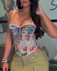 Lace-Up Tube Top Slimming Tummy-Control Body Shaping Corset
