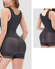 Zipper Tummy Control Shapewear with Bust Lift Butt Lifter