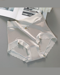 Seamless Mid-Waist High-Stretch Ice Silk Skin-Friendly Underwear