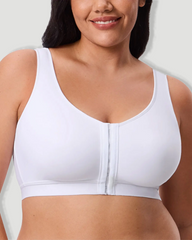 Full Cup Non-Padded Soft Lift Front Closure Bra