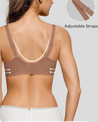 Jelly Soft Seamless Wireless Push-Up Wave V-Neck Bra
