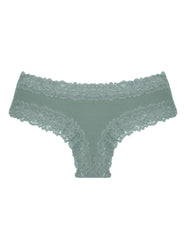 Sexy mid-rise ribbed cotton briefs