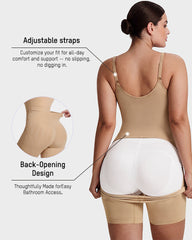 U-Neck No-Cup Mid-Thigh Shapewear