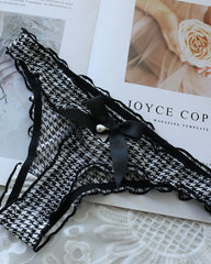 Sexy Mesh Pearl Thong
