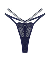 Double-Strap Low-Rise Hollow Seamless Briefs