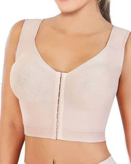 Women's Button-Up Sculpting Sleeveless Top