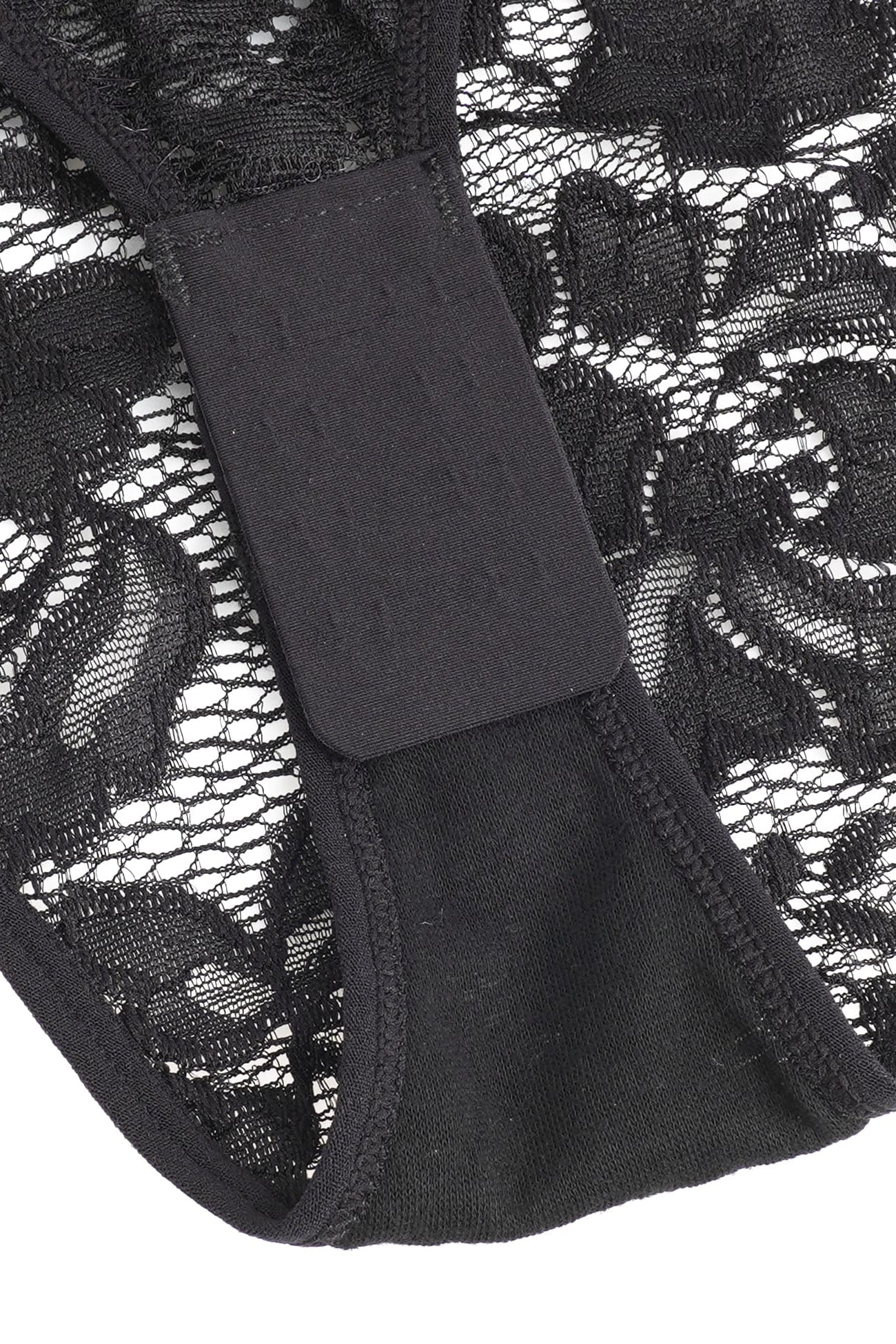 Sexy Black Floral Lace Long Sleeve Bodysuit