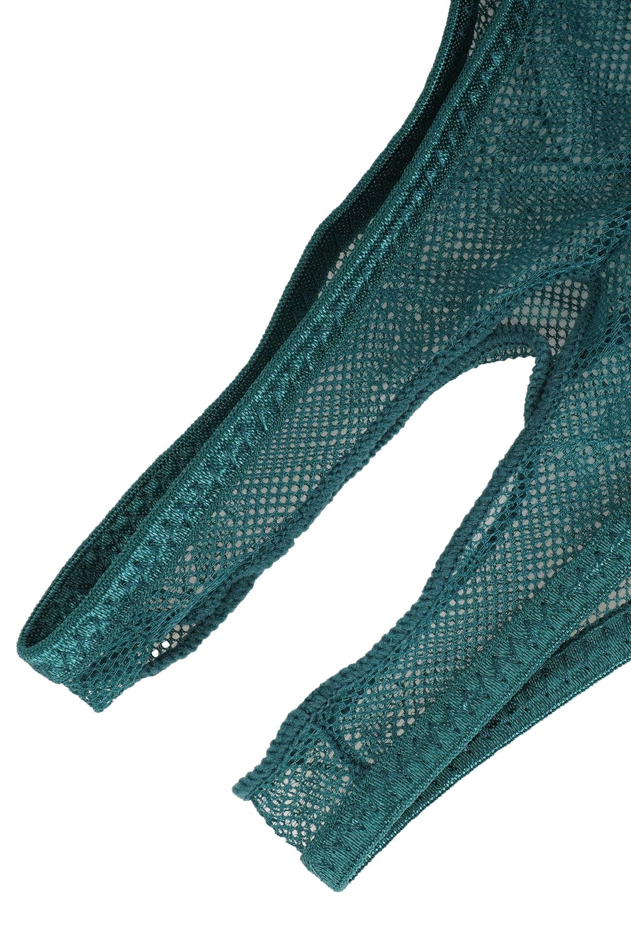 Sexy Green Lace Crotchless Panties