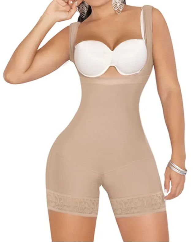 Compression Seamless Fajas Girdle Short With High Back