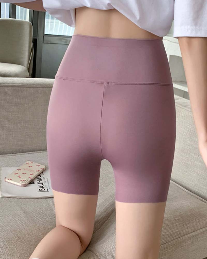 Women Summer Short Leggings, Comfortable Women Workout Shorts Letter Print High Waisted for Home for Sports