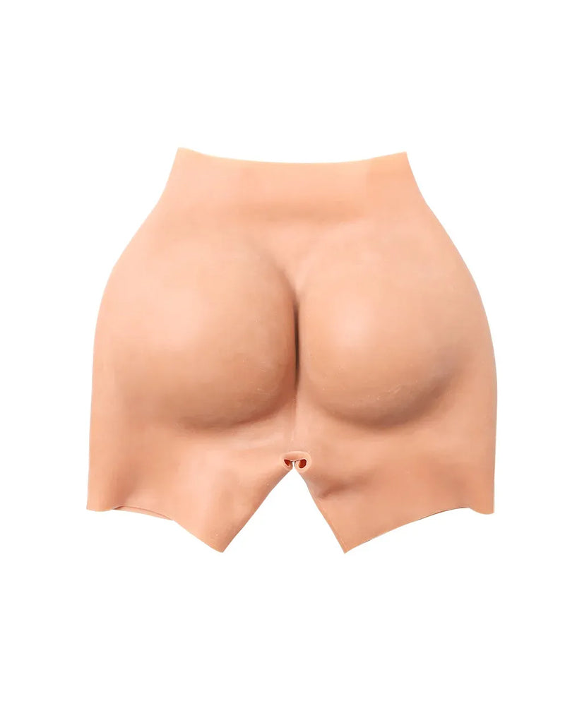 Women's Sexy Silicone Fake Butt Big Hip Enhancer Pads Shapewear Panties Open Crotch Silicone Body Shaper Pants with Three-Year Service Life