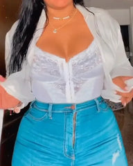 Sexy Lace Vest With Bra