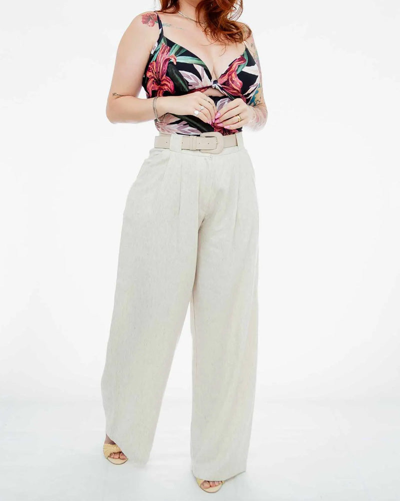 Printed Bow Double Layer Body Shaper