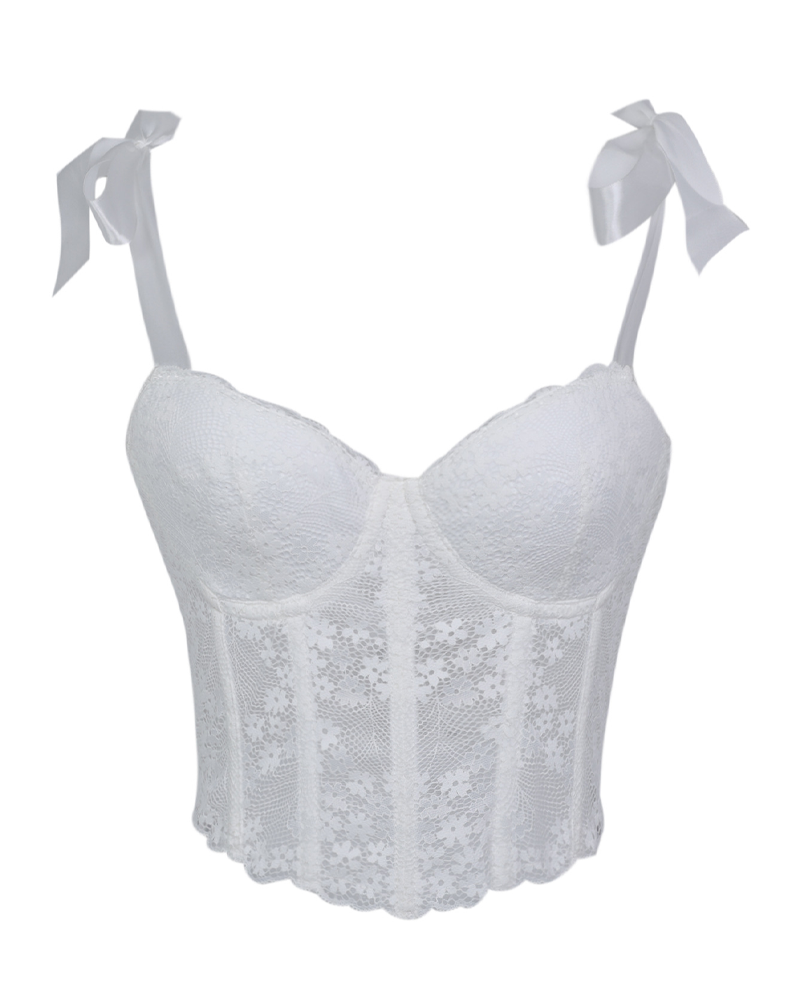 Lace-Trimmed Sexy Corset