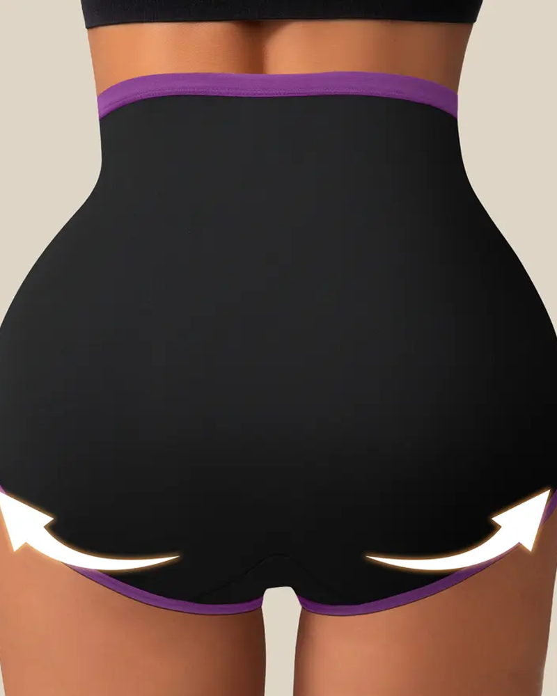 Cross High Waist Tummy Control Butt Lifting Shapewear Briefs