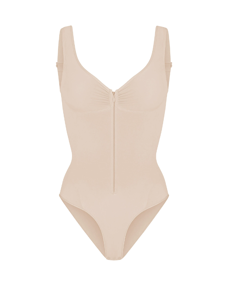 Seamless Bodysuit Sexy Hip-Lifting Tummy-Control Tight-Fitting Bodysuit With Zipper