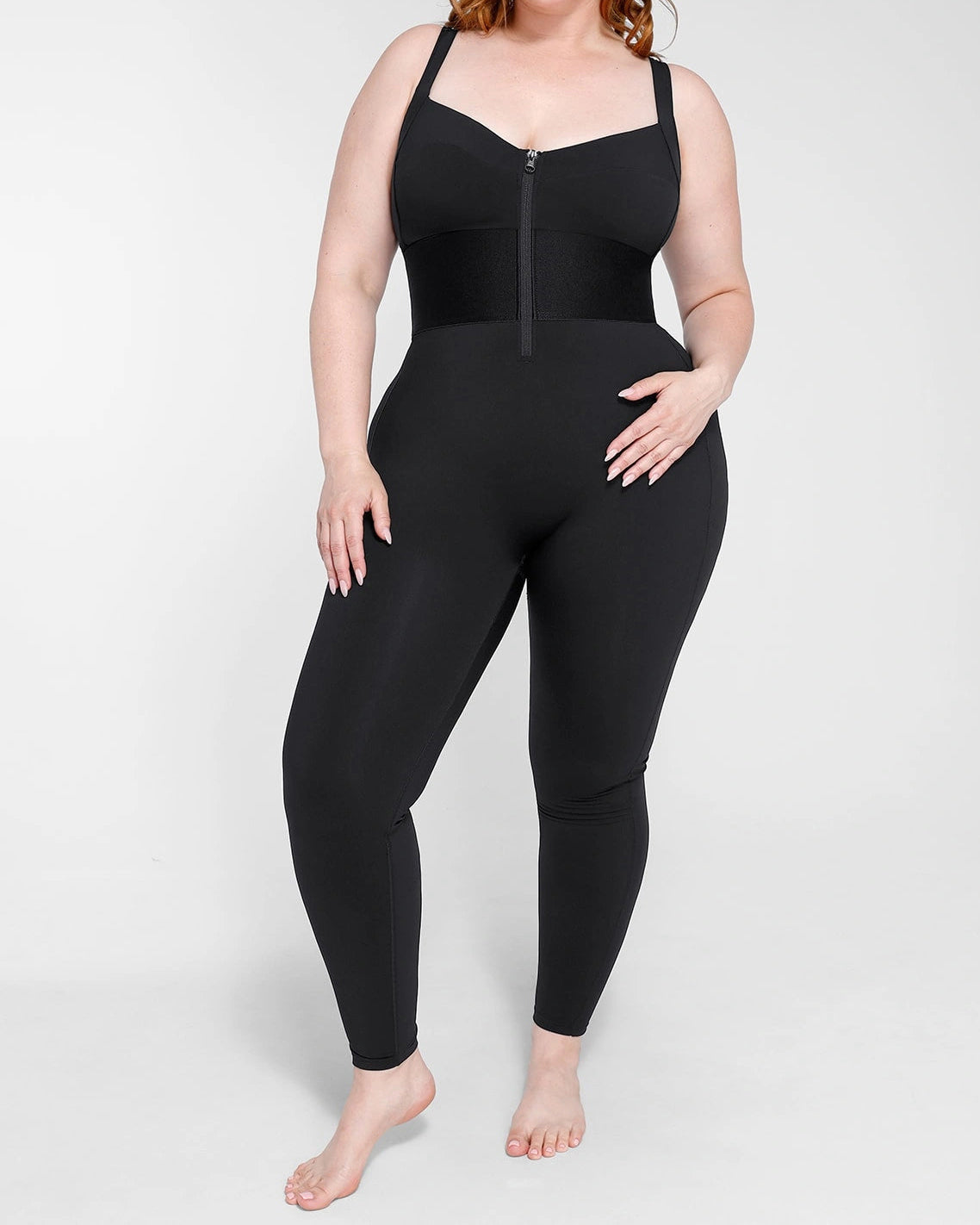 Women's Adjustable Straps Tummy Control Shaping Jumpsuit