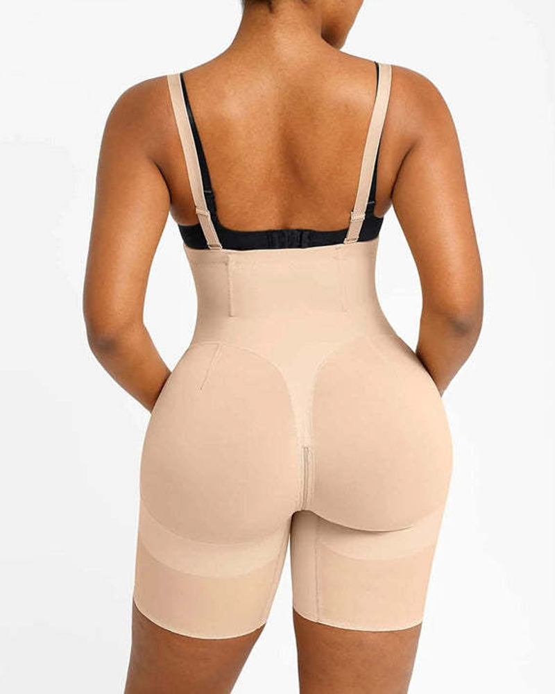 Tummy-Tightening Hip-Lifting Detachable Non-Slip Shoulder Straps High-Elastic Body-Shaping Pants