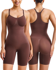 Seamless Invisible Backless Mid-Length Bodysuit