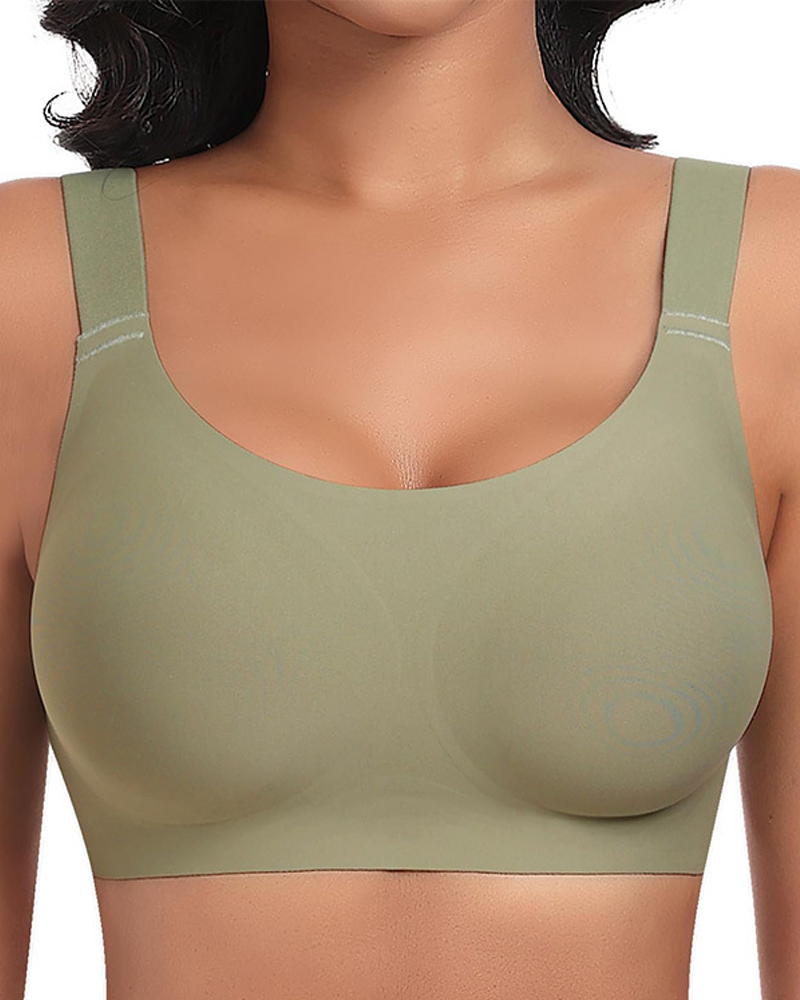 Seamless Comfort Jelly Strip Soft Support Wireless Bra