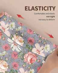 Printed High Waist Tummy Control Breathable Comfortable Underwear
