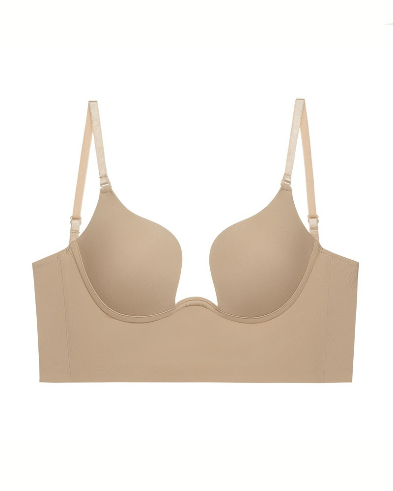 Seamless U-Shaped Backless Bra For Small Busts Providing Support And Preventing Sagging