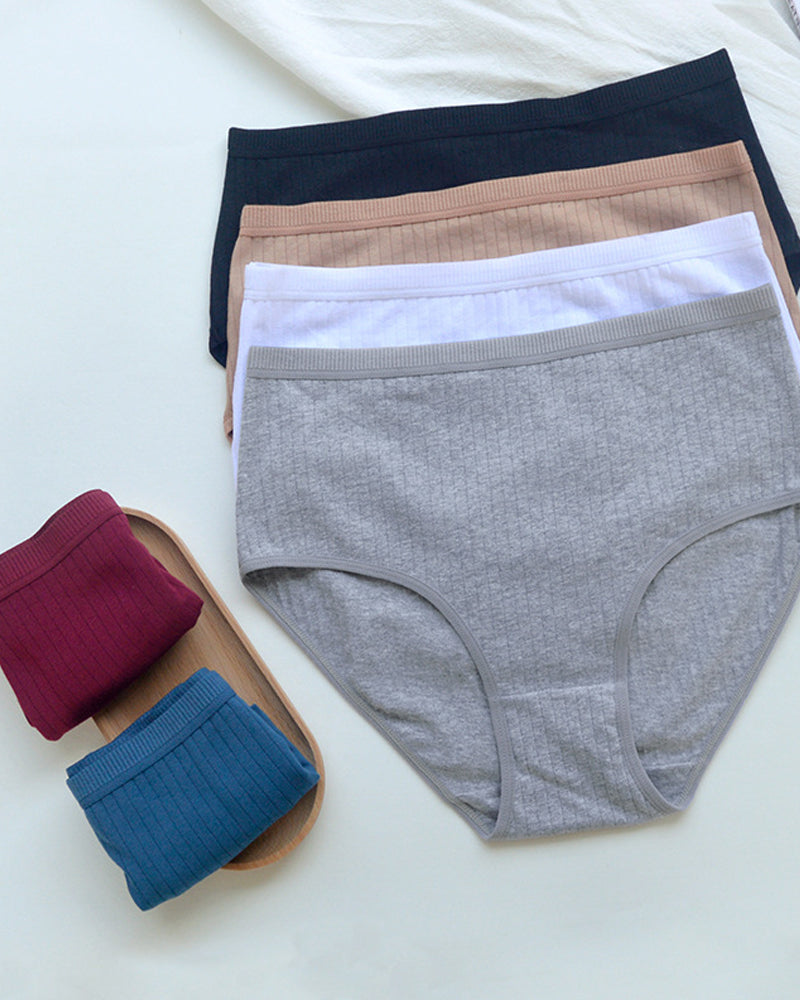 High Waist Pure Cotton Tummy Control Briefs