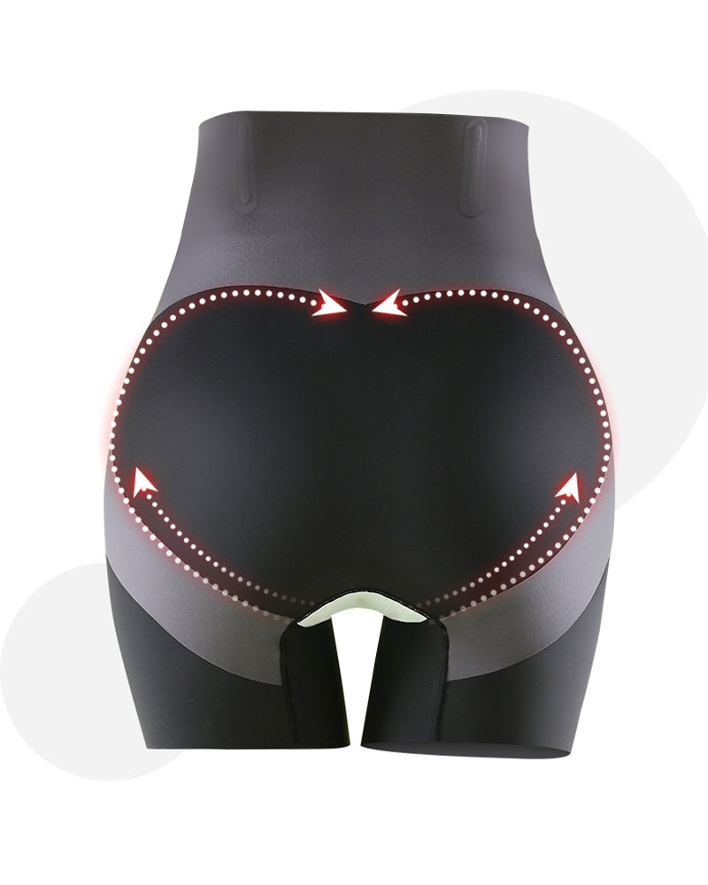 Cross Hip Lifting High Waist Tummy Control Fat Burning Shorts