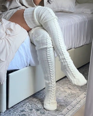 Knee-Length Knitted Socks